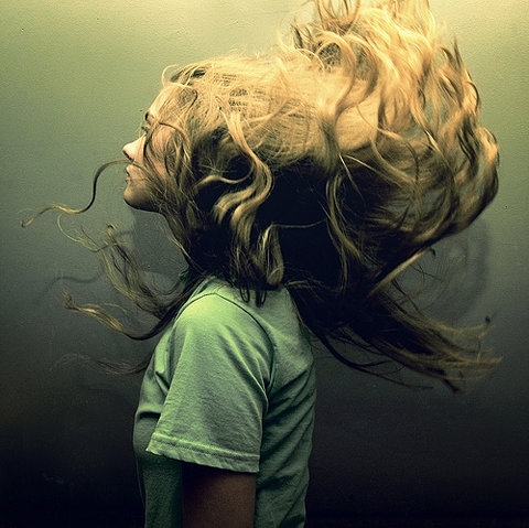 drowning, girl and hair