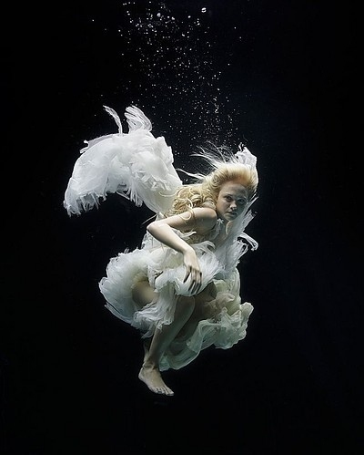 angel, mermaid and surreal
