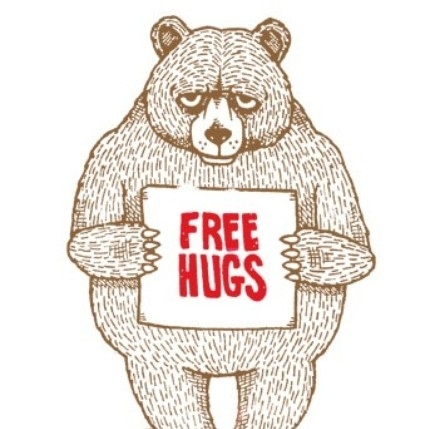 bear, brown and free hugs