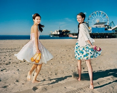 beach,  dress and  fashion