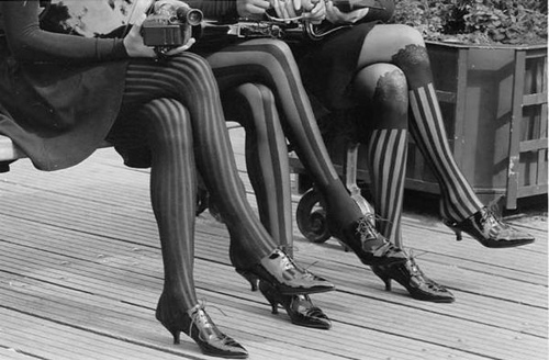 black and white, girls and legs