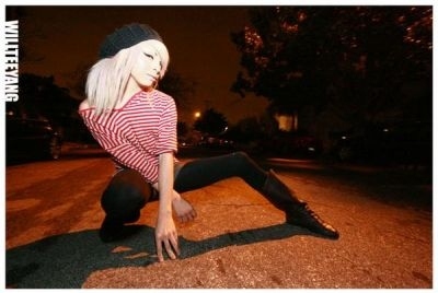 amerian apparel,  beret and  boots