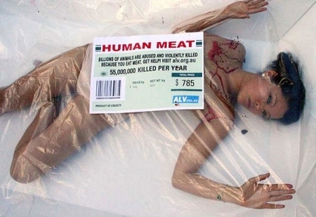 blood,  dead and  human meat