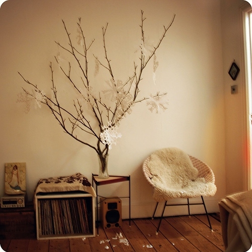 branch, christmas and colors:beige