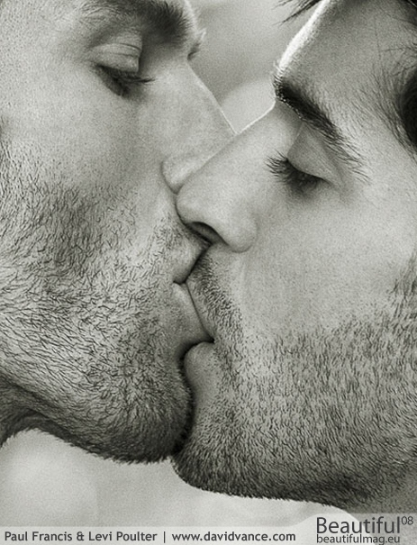 black and white,  boykissing and  gay