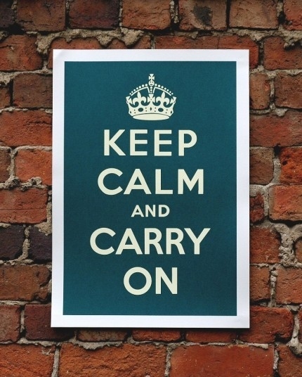 carry on, humor and keep calm