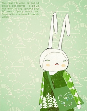 bunny, drawing and fashion