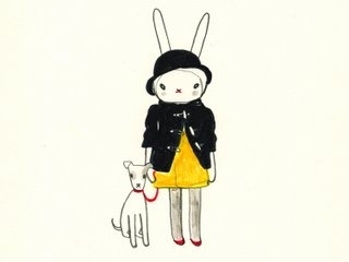 bunny,  drawing and  fashion