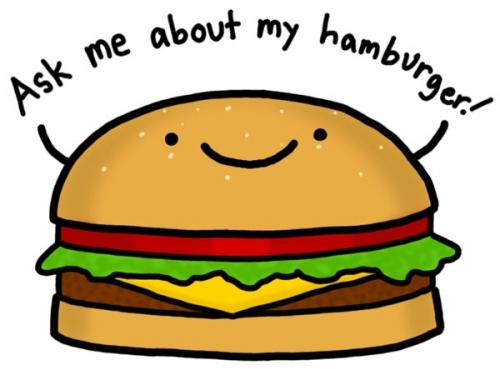 ask, burger and food
