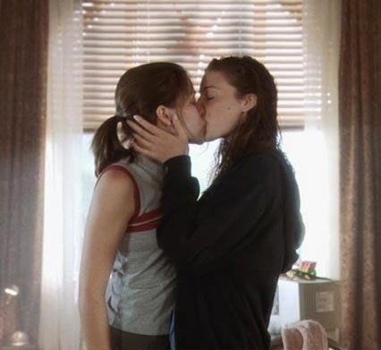 girls, kiss and lesbian