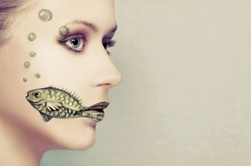 makeup mermaid. girl, makeup, mermaid