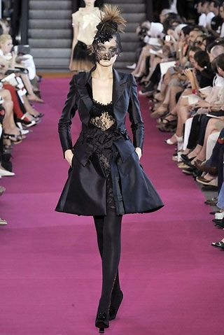 abito, alta moda and black lace