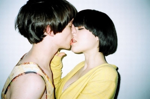 boy, girl and kiss