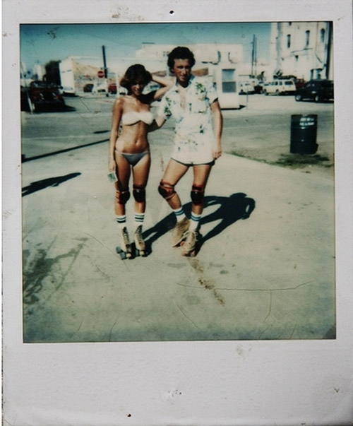 70s, bikini and boy
