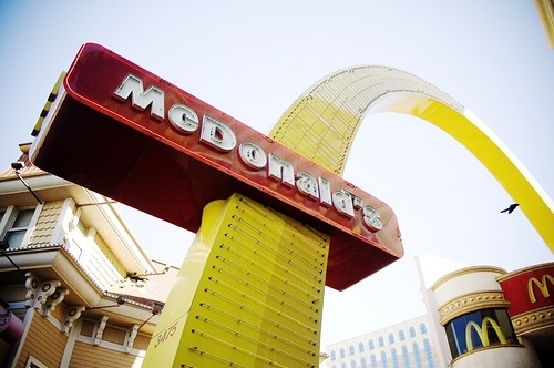arches, fast food and golden arches