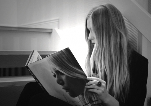 black and white, books and fashion