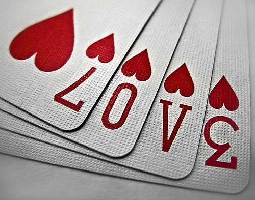 cards, hearts and love