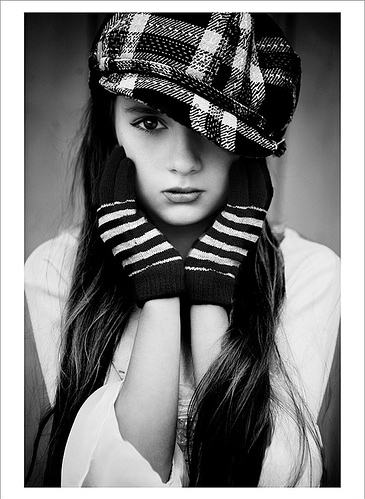 black and white, face and fashion
