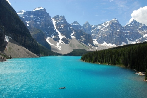 canada, forest, lake louise, mountains, nature, perfect