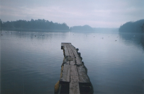 blue, calm and dock