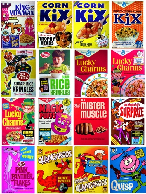 breakfast, cereal and colorful