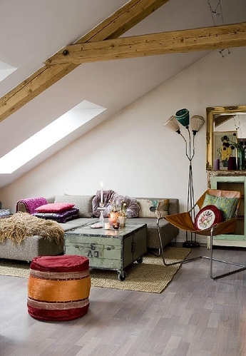 attic, home and interior
