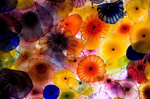 bellagio, chihuly and colorful