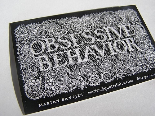 business card, marian bantjes and ornate