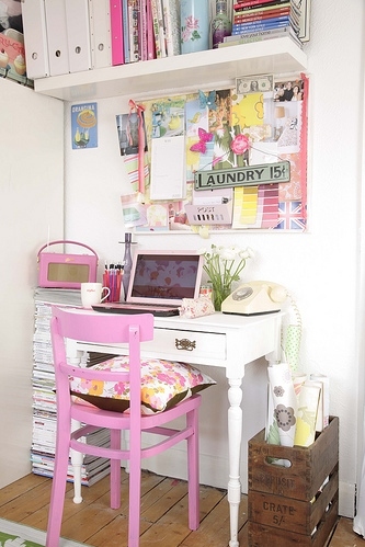 decor, desk and office