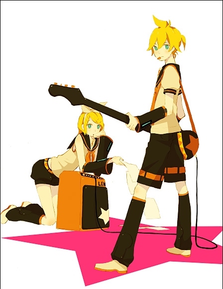 anime, guitar and kagamine len