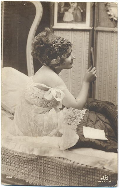 19th century, black and white and girl
