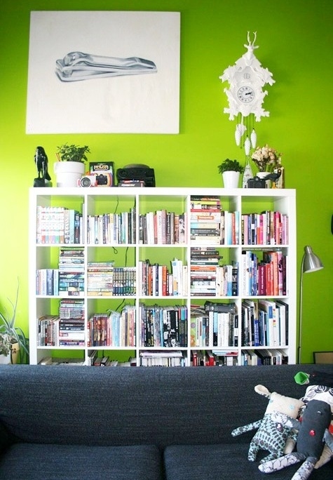 books, bookshelf and colour