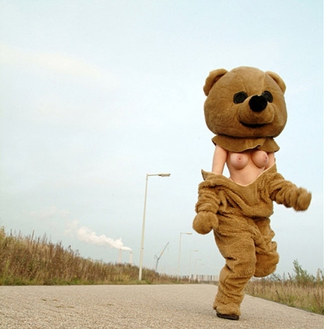 artistic nudity,  bear suit and  bearsuit