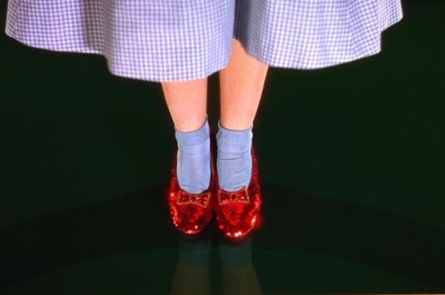 dorothy, film stills and red shoes