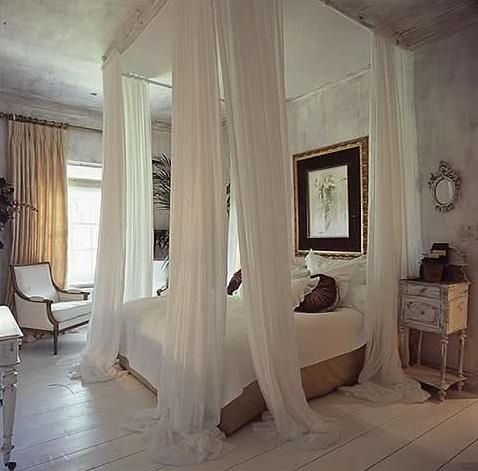 bed, bedroom, curtains, decor, drapes, home - image #10433 on Favim ...