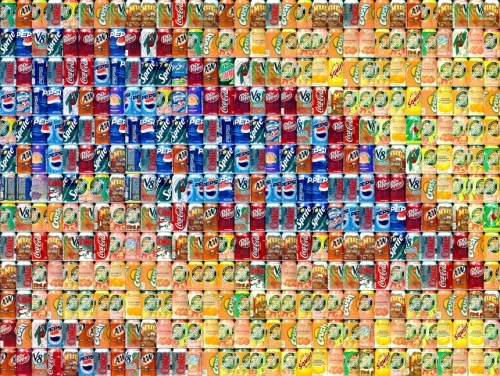 background, can and cans