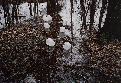 balloons, dark and flooded