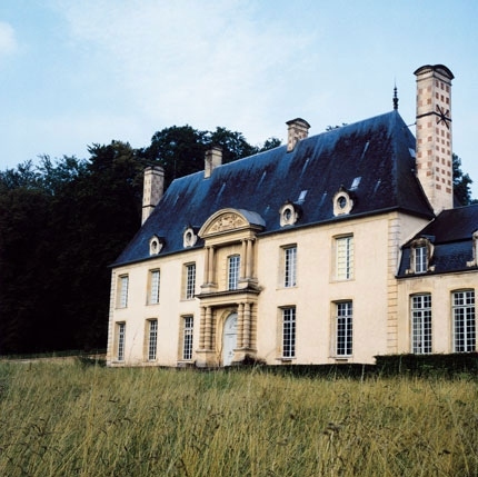 blue, chateau and countryside