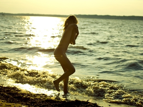 beach,  girl and  naked