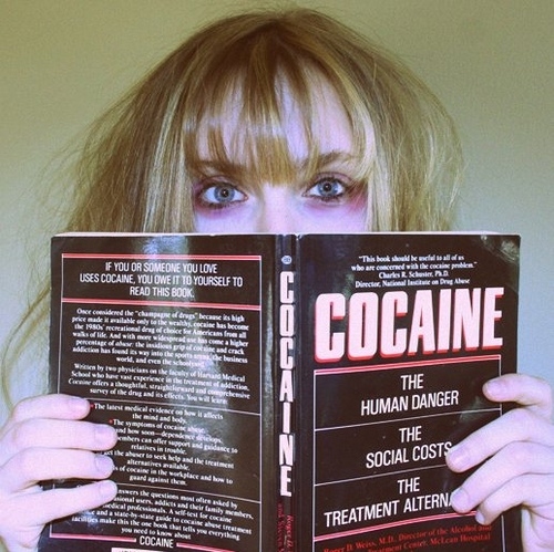 book, cocaine and drugs
