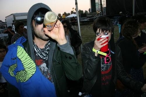 alice glass, beer and boy