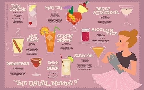 cocktails,  dyna moe and  illustration