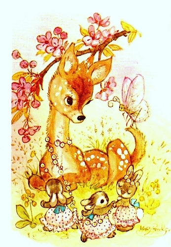 bambi, bunny and cartoon