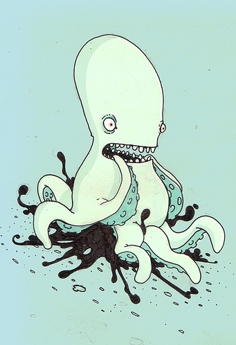 cephalopods, character design and creature