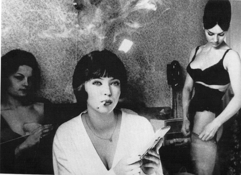 anna karina, black and white and cigarette