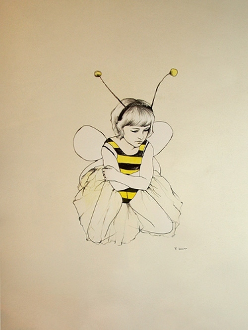 antennae, bee and bee mani