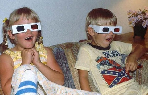 1980s,  3d glasses and  cool