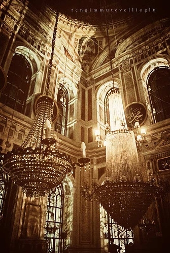chandelier, interior and masjid