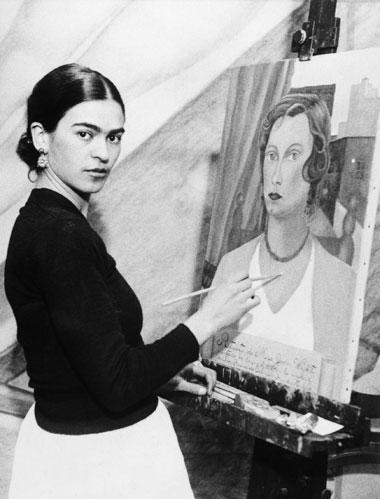 artist, beautiful, frida kahlo, monochrome, painter, women