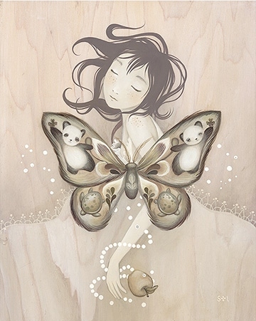 amy sol, butterfly and girl